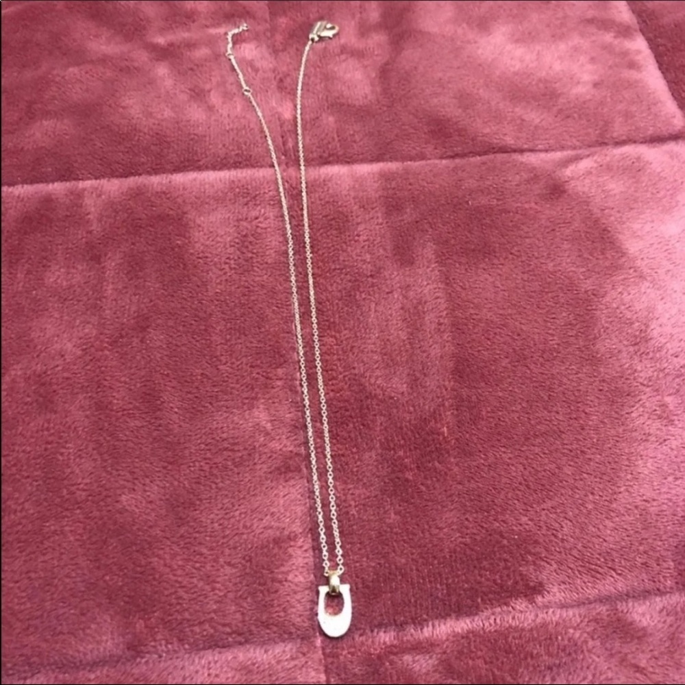 Coach Plated metal Crystal Swarovski Necklace NWT